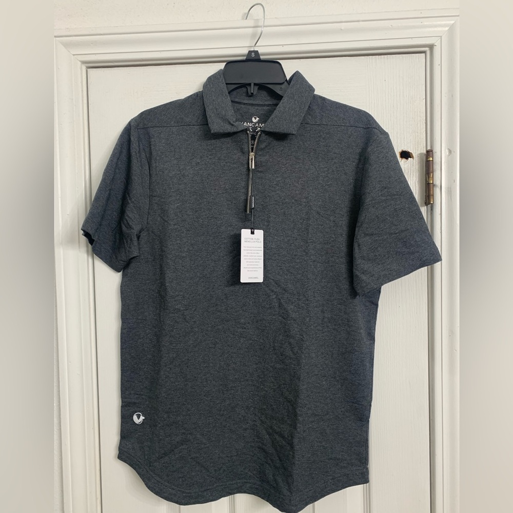 NWT Men's Gray Polo Shirt Small